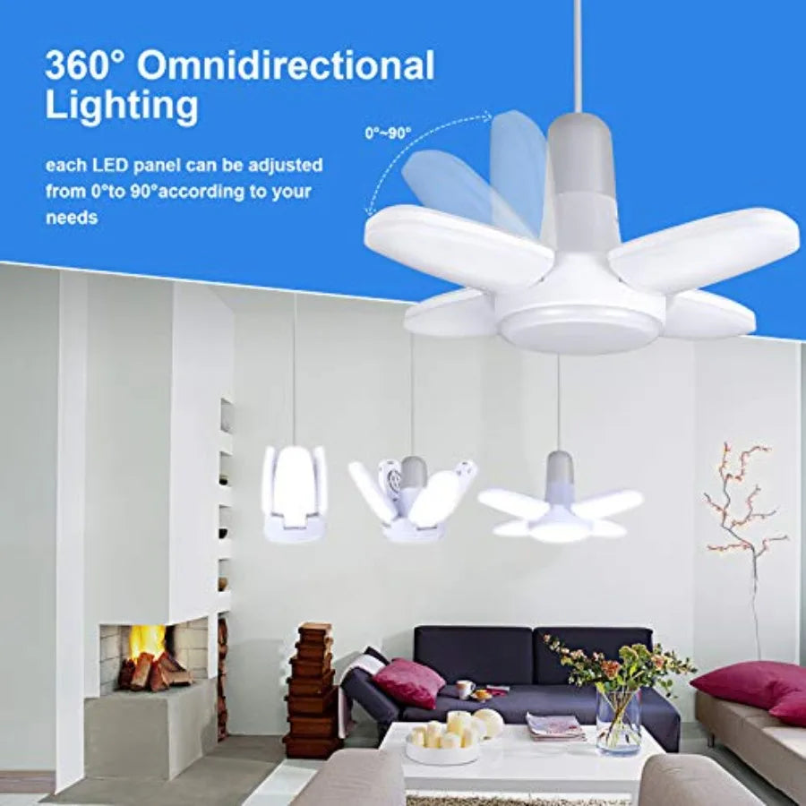 LED Smart Mini Light Bulb E26 Daylight Solar Flexible