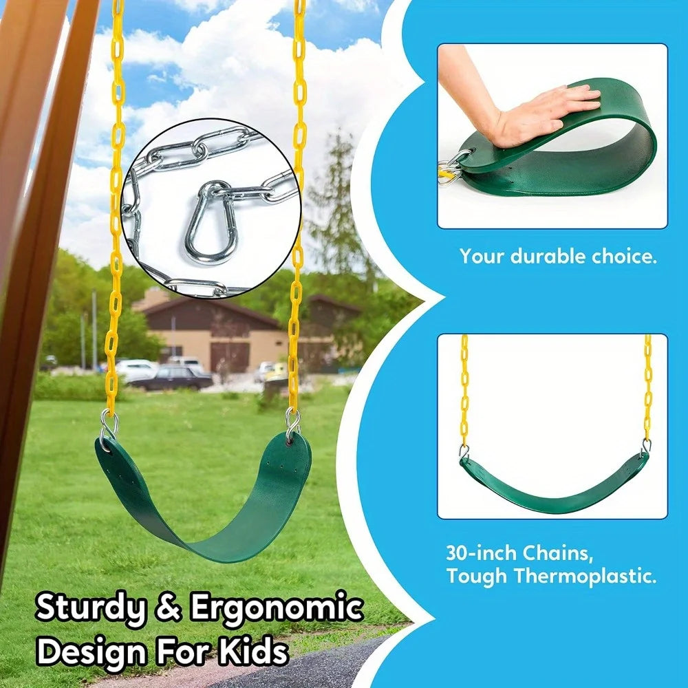 Joyfy Metal Swing Seats With Chain And Hooks For Yard