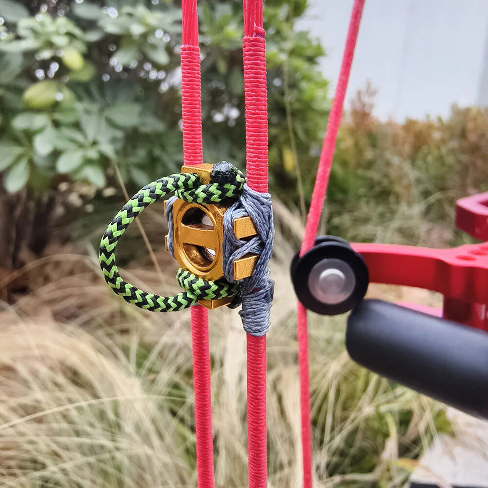 1pc Archery Magnetic Seat Aluminum Alloy With D Loop Dual-use Arrow Steel Ball Shooting Base For Compound Bow Hunting Target Accessories