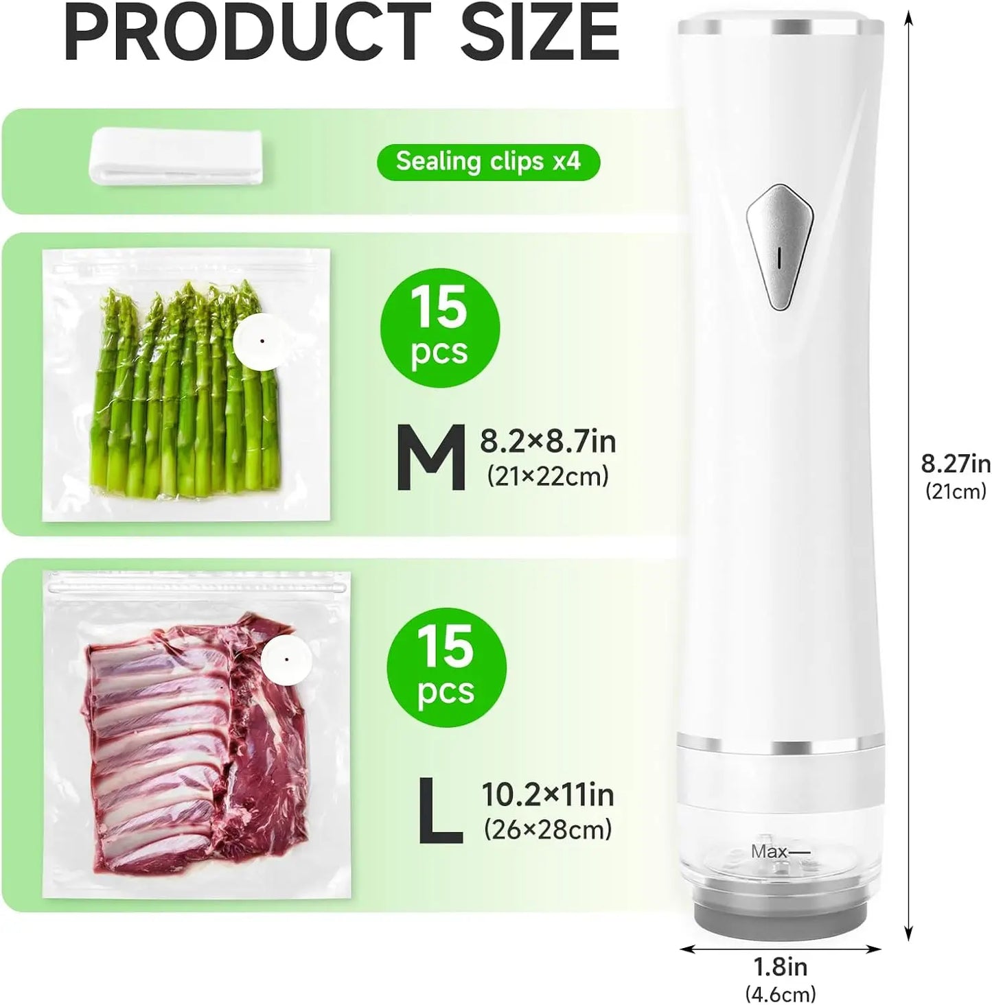 Cordless Automatic Vacuum Sealer For Kitchen Food Storage