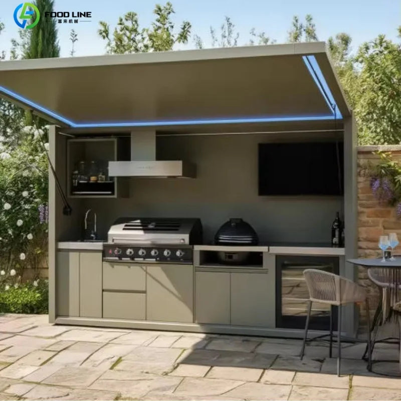 Foodline Modular Outdoor Kitchen BBQ Island Stainless Steel Cabinets