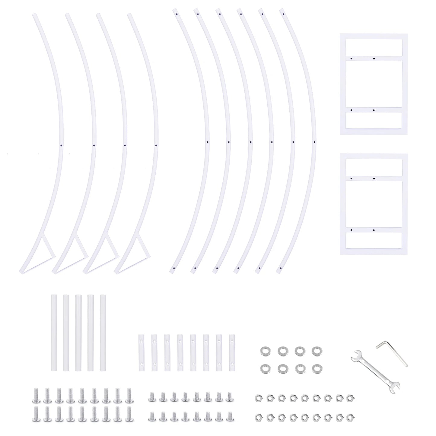 Round Metal Wedding Arch Backdrop Flower Garland Party Frame