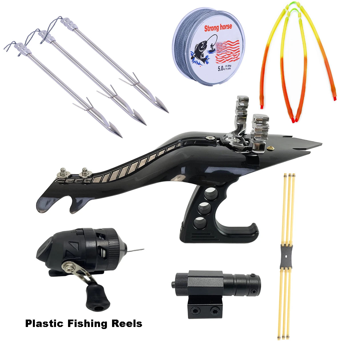 Outdoor Slingshot Hunting Catapult With Fishing Hook Bundle