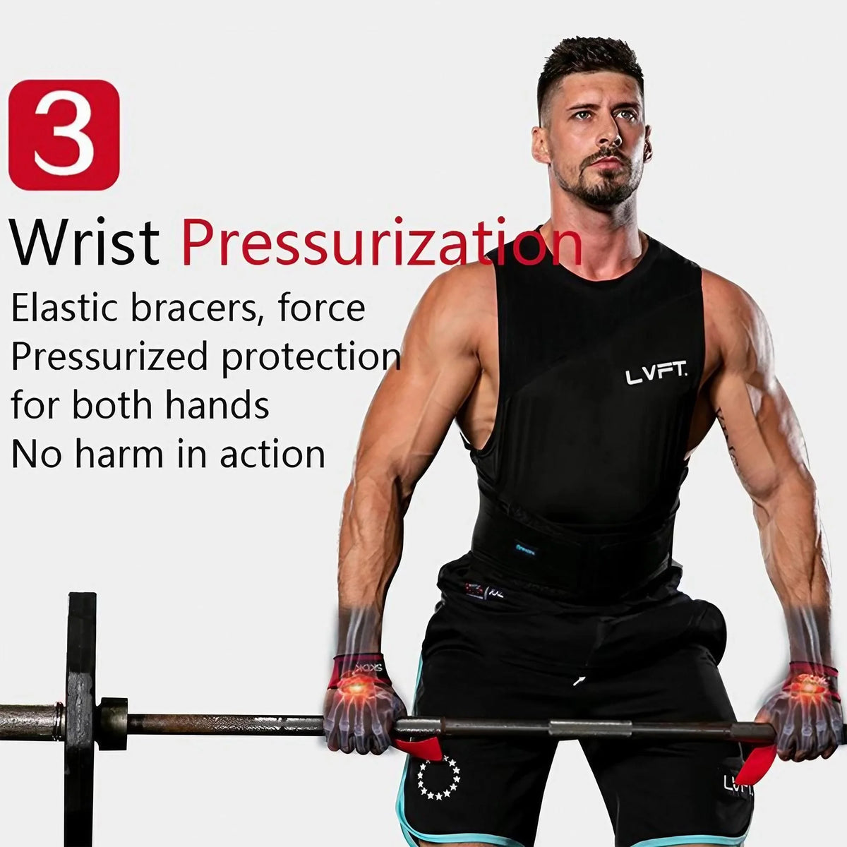 Heavy Duty Padded Wrist Wraps For Weightlifting And Strength Training