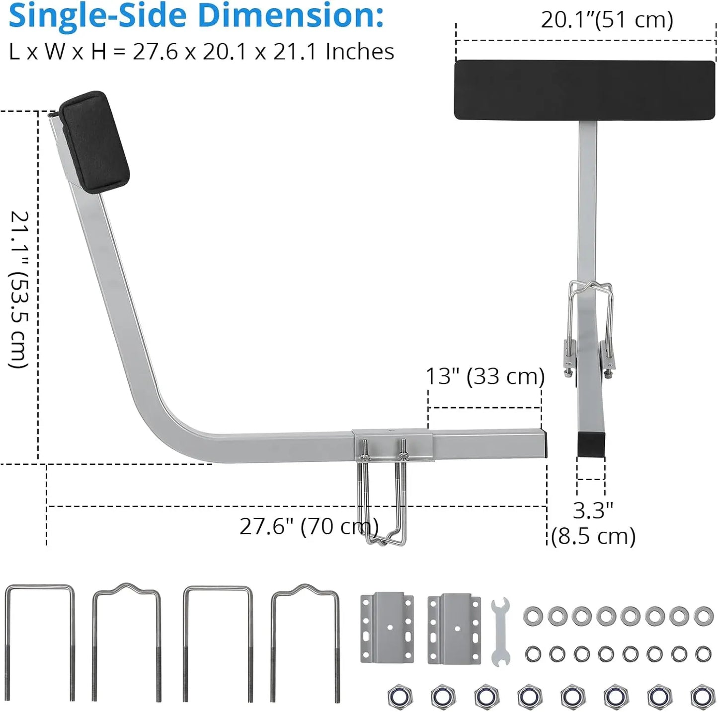 Garvee Heavy Duty Galvanized Steel Boat Trailer Guide Poles