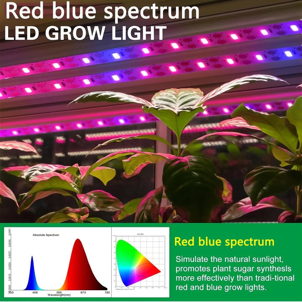 Dumiloo Full Spectrum Led Grow Light Strips With Timer
