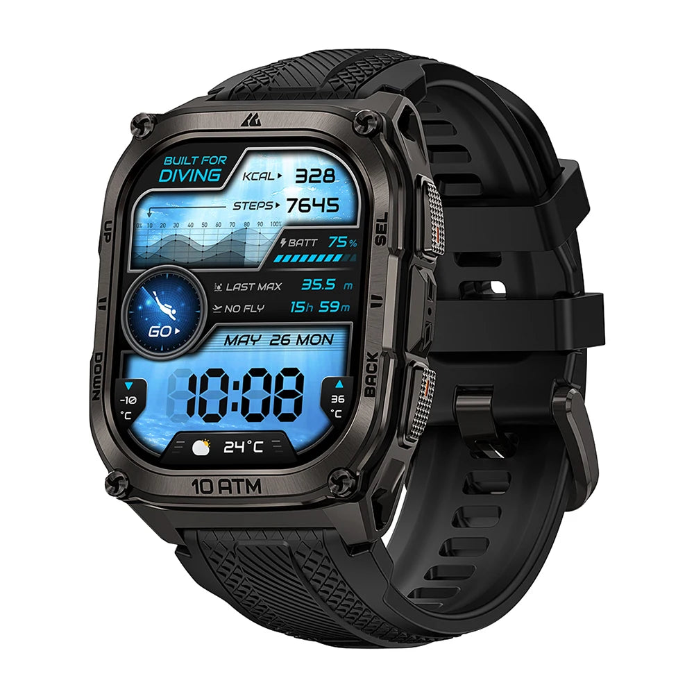 KOSPET Tank GPS Smartwatch With Offline Maps And Health Tracking