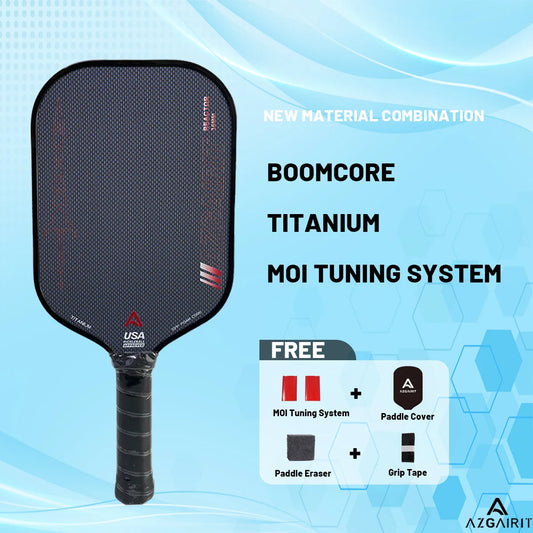 Pickleball Paddle Boomcore | Titanium + MOI Tuning System | Precise Control & Stability