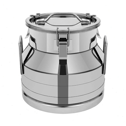 Bymaocar Stainless Steel Milk Can With Airtight Silicone Seal