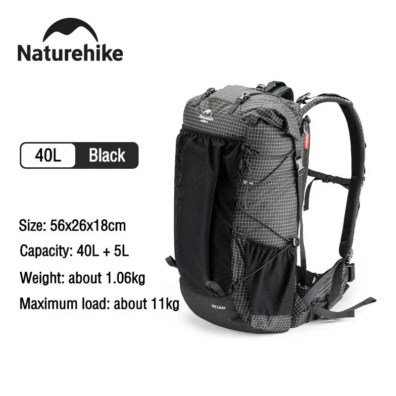 Naturehike Waterproof Hiking Backpack With Included Rain Cover