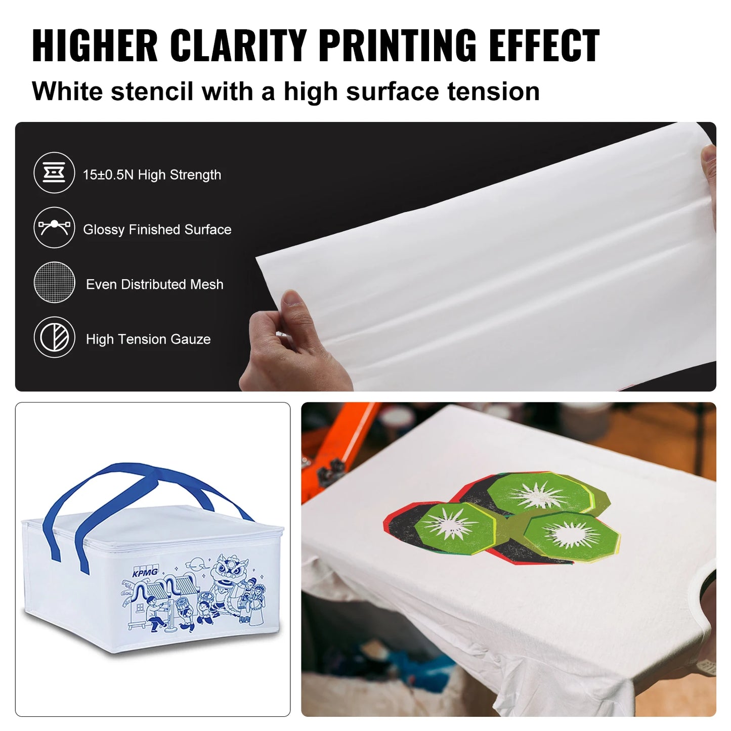 SucceBuy High Tension Aluminum Silk Screen Printing Frame Nylon Mesh
