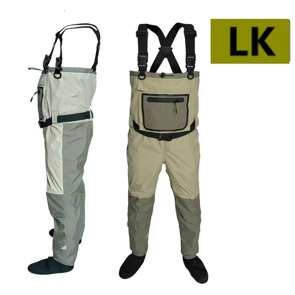 Eluanishi Neoprene Fly Fishing Waders Quick Dry Waterproof Boots