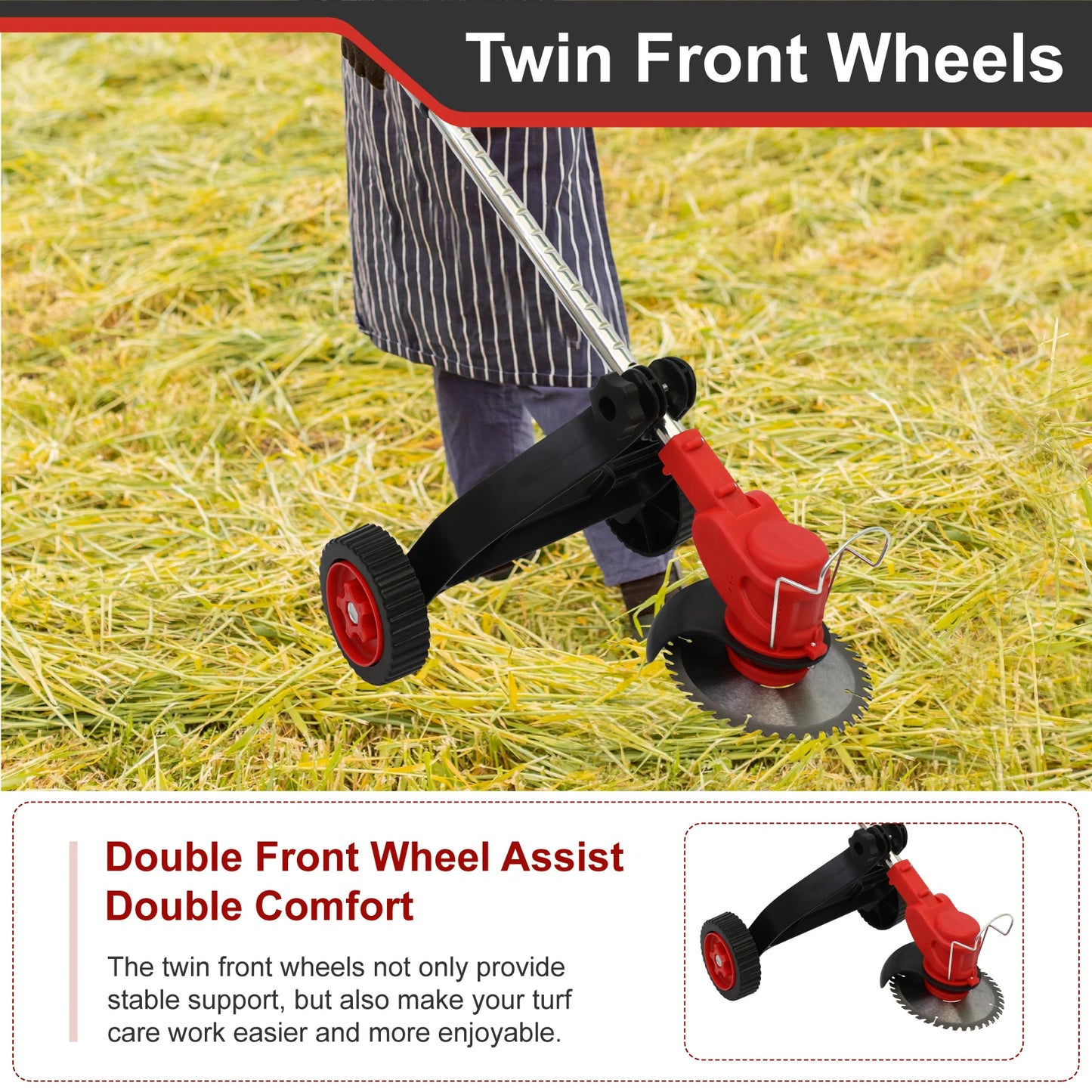 Cordless Weed Trimmer And Electric Lawn Edger Tool