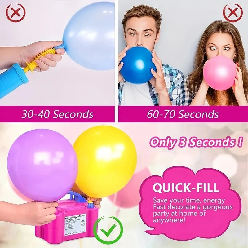 Automatic Electric Double Hole Balloon Pump Machine