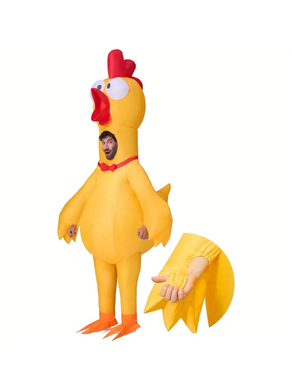Joyfy Inflatable Rubber Chicken Costume For Adults Halloween Cosplay