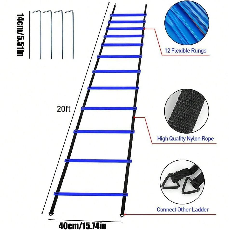 Gkhmnew Speed Agility Training Set With Ladder Cones And Parachute