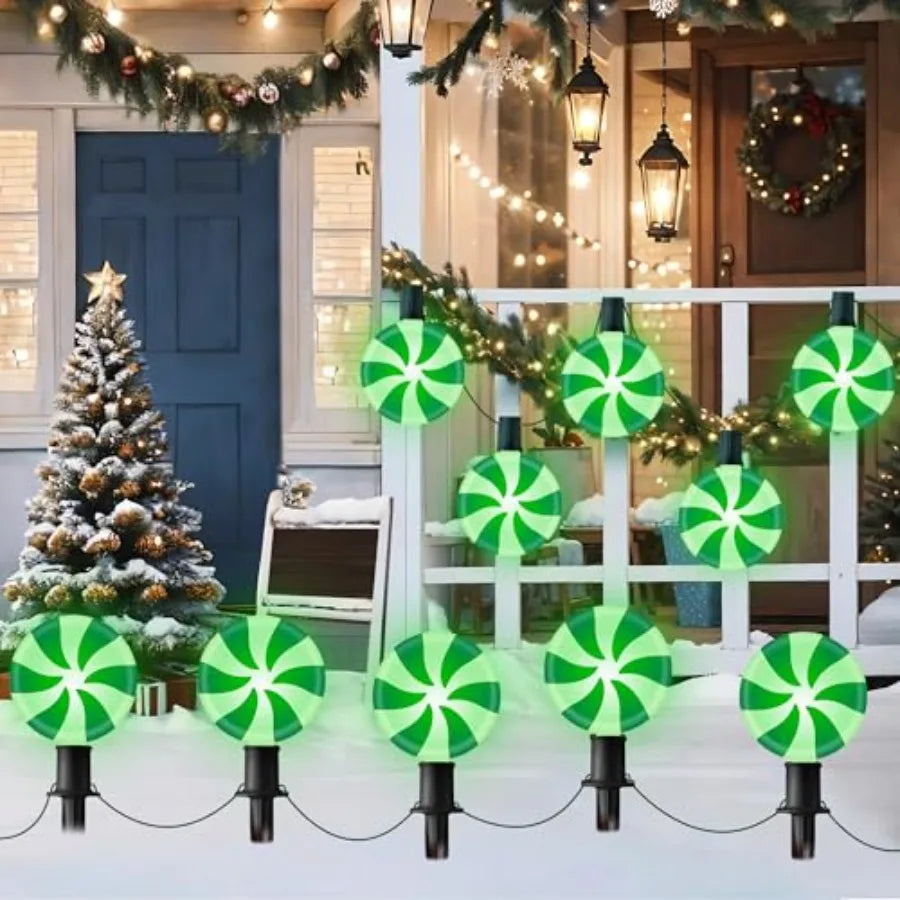 Led Angel Garden Pathway Lights Outdoor Christmas Decor