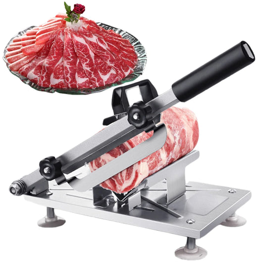 Stainless Steel Frozen Meat Mutton Cutter Kitchen Table Slicer