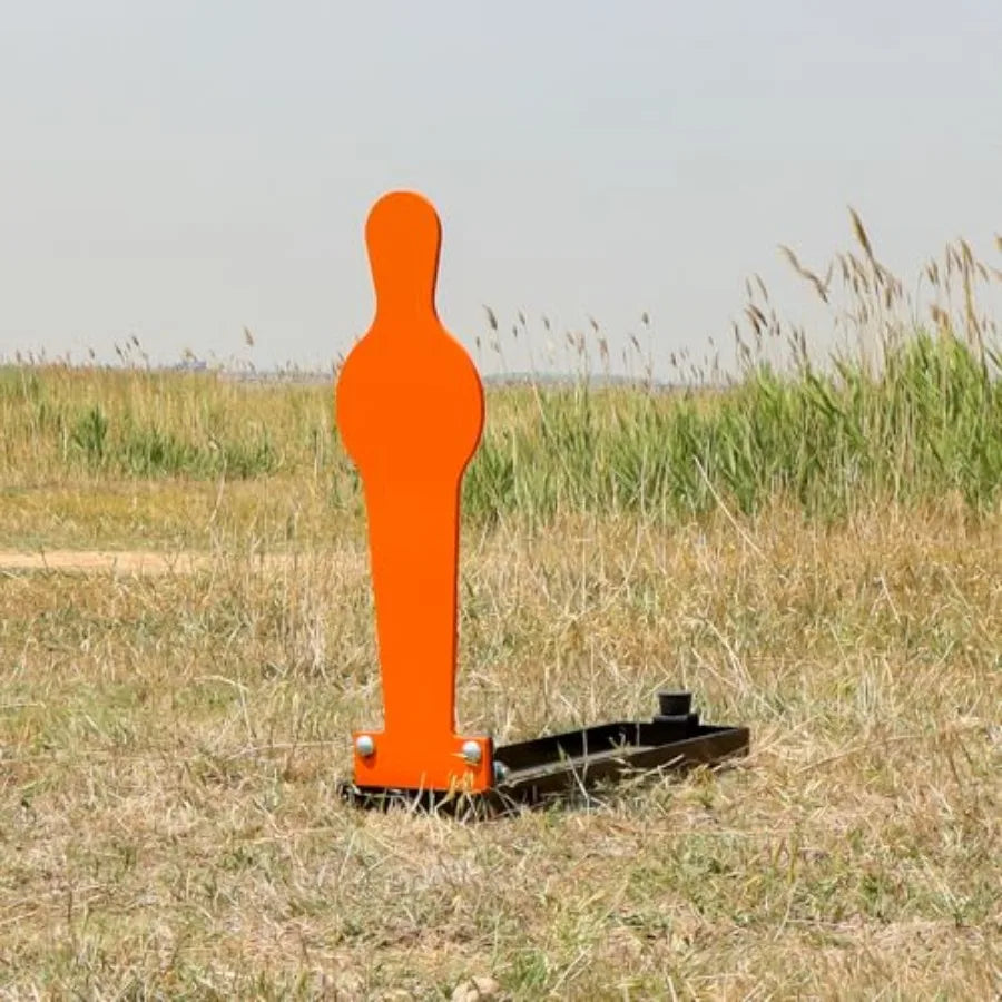 28" AR500 Steel 3/8"  Thick Auto Reset Popper Target for Pistol and Rifle Shooting Orange Ideal for Outdoor Range Practic