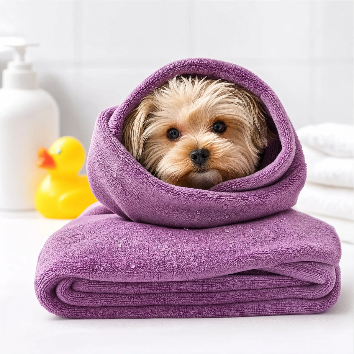 Super Absorbent Microfiber Pet Bath Towel For Dogs And Cats