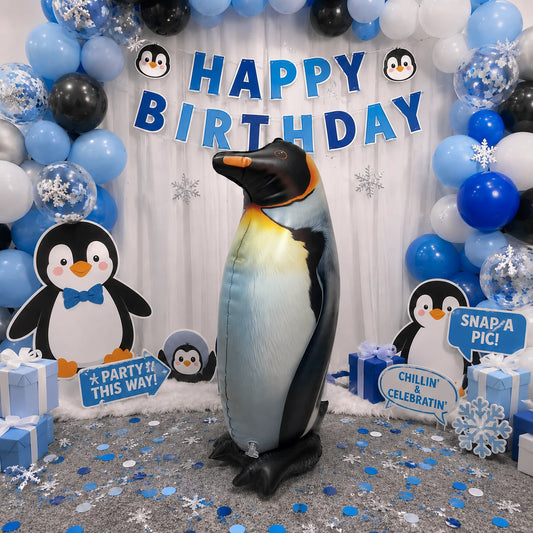 Inflatable Penguin Pool Party Decoration for Outdoor Celebrations