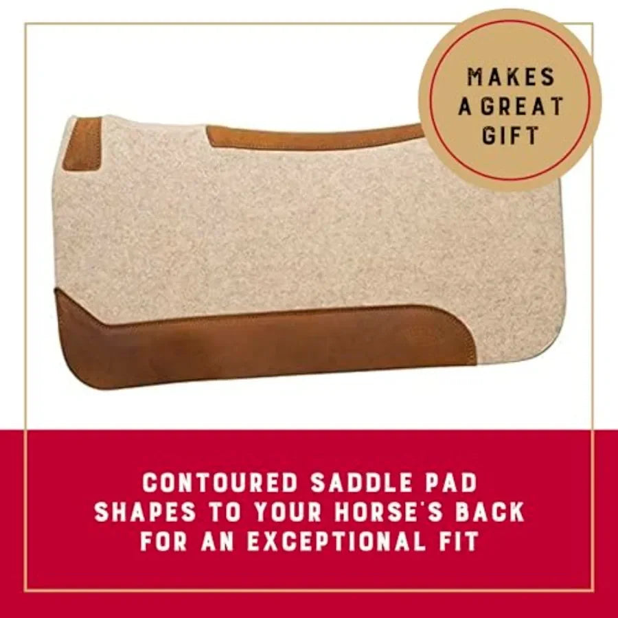 Wool Blend Felt Western Saddle Pad For Horse Support And Comfort