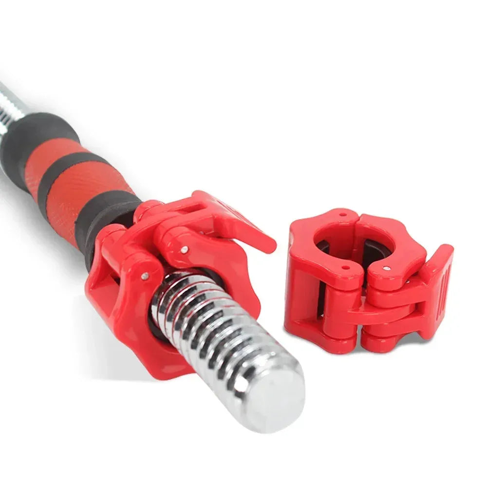 Quick Release Barbell Collars for Strength Training and Weightlifting