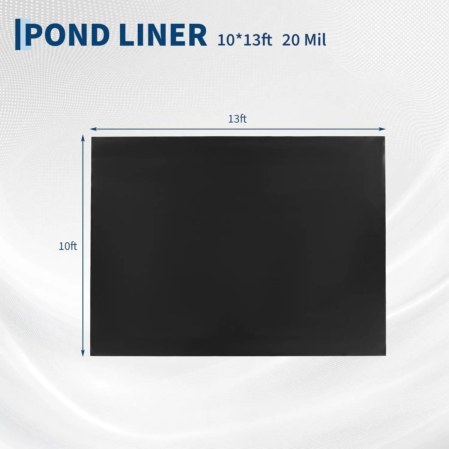 HiMiss HDPE Heavy Duty Pond Liner For Koi Garden Fountain