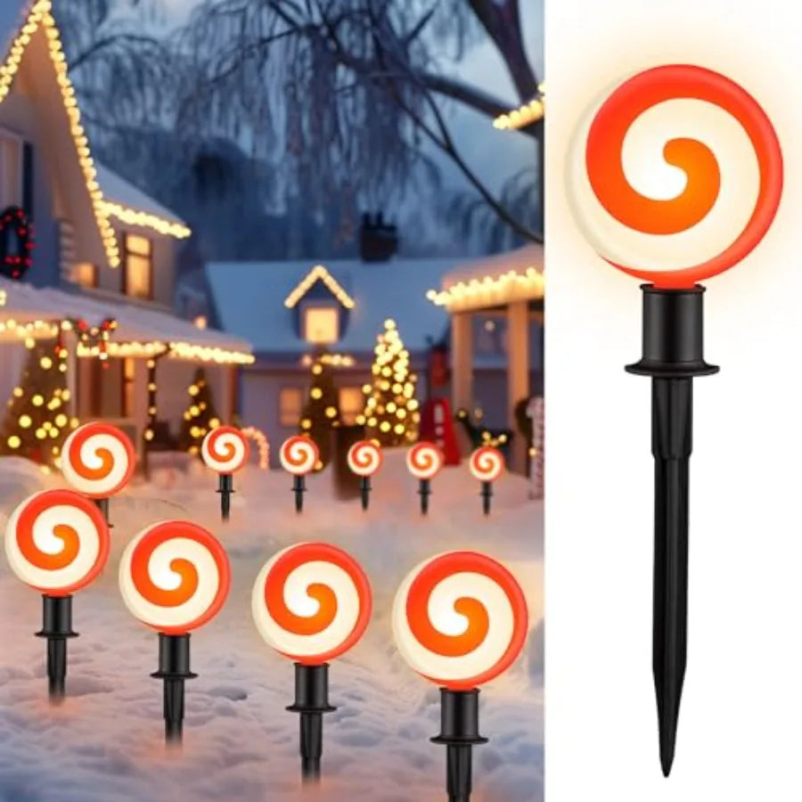 Led Angel Garden Pathway Lights Outdoor Christmas Decor