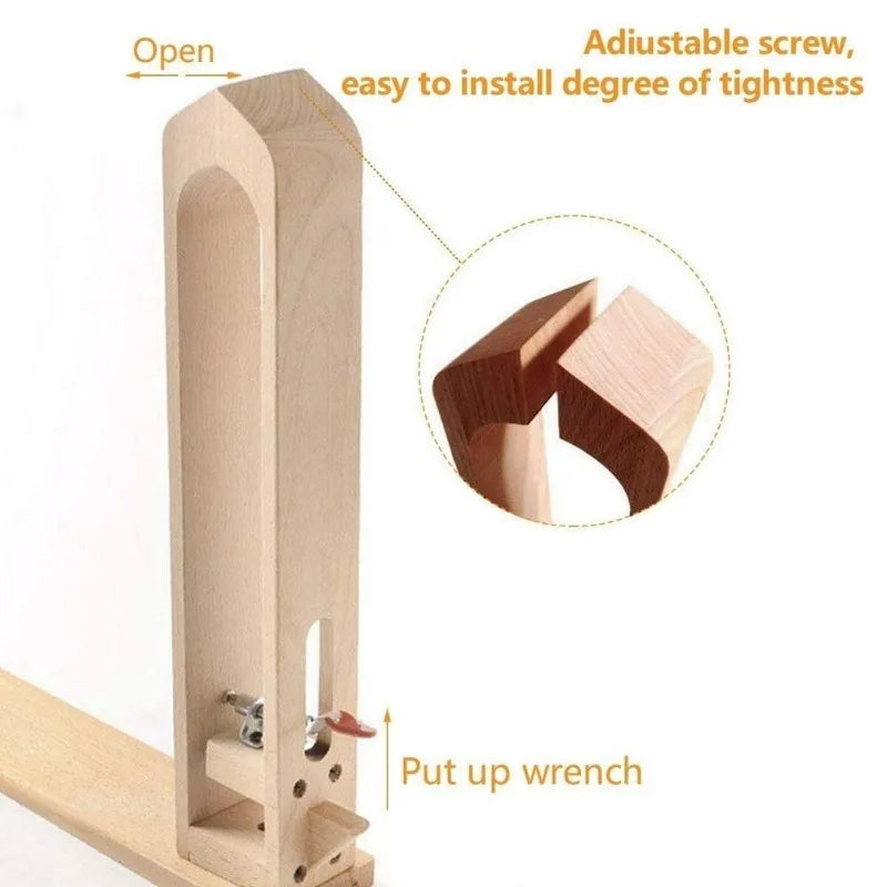 Wooden Leather Stitching Pony Workstation For Diy Hand Sewing