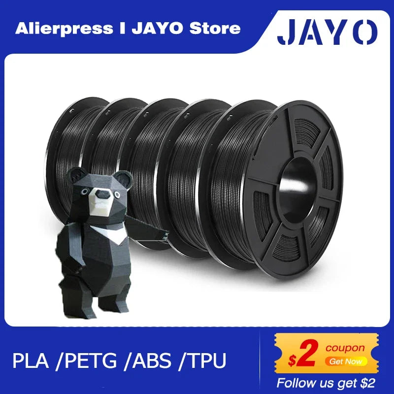 Jayo Premium 3D Printer Filament PLA Plus ABS PETG Silk