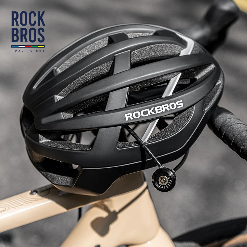 ROCKBROS ROAD TO SKY Bicycle Concealed Lock Portable Road Bike Curved Handlebar Plug Lock Anti-theft Cable Lock Bike Accessories