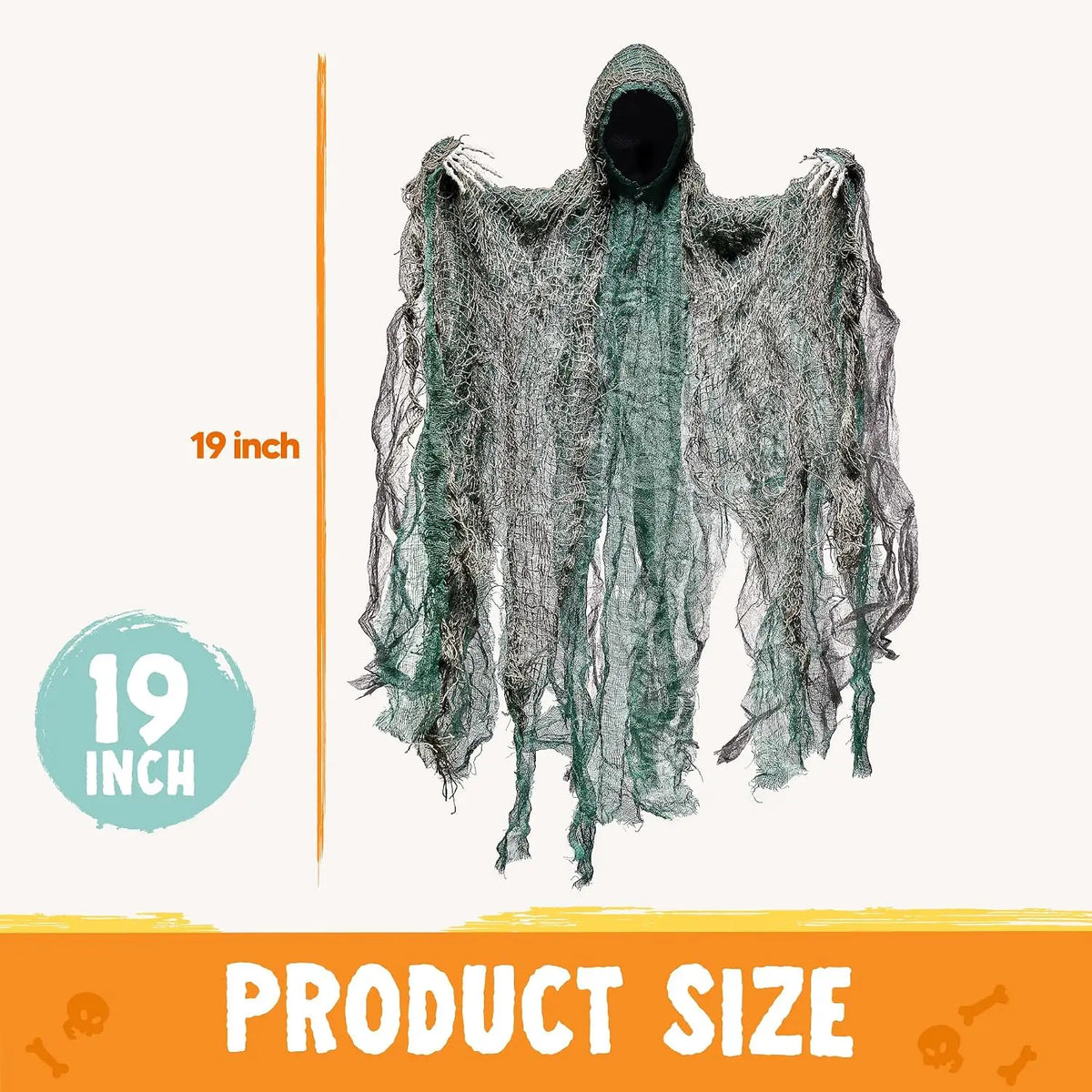 Halloween Hanging Faceless Ghost Grim Reaper Outdoor Party Decorations
