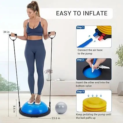 Professional Half Balance Ball Trainer For Yoga And Fitness