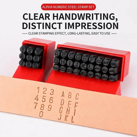 Heavy Duty Carbon Steel Number Letter Stamp Kit For Crafts