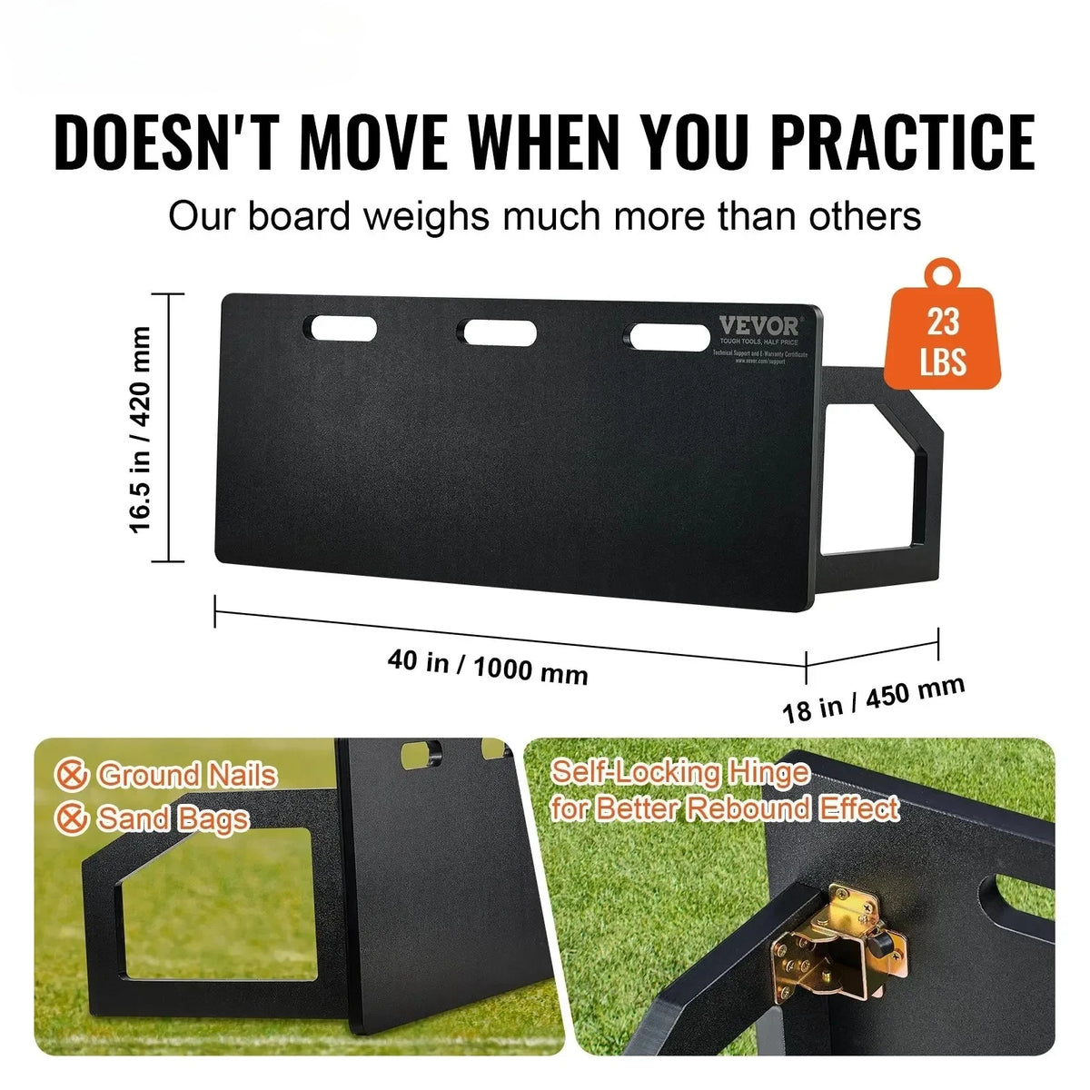 SIHAO Portable Foldable Soccer Rebounder Board Training Equipment