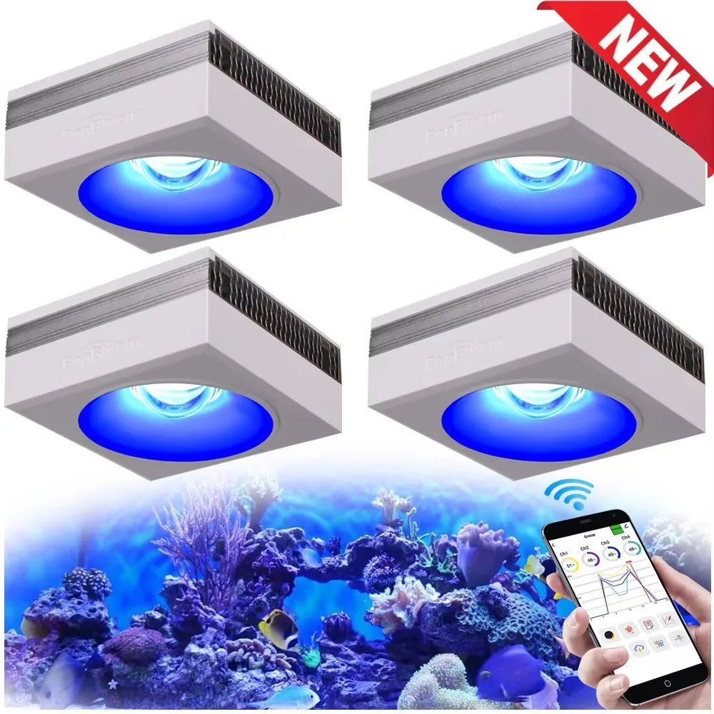 PopBloom RL90 WiFi LED Aquarium Light Full Spectrum Reef Lamp