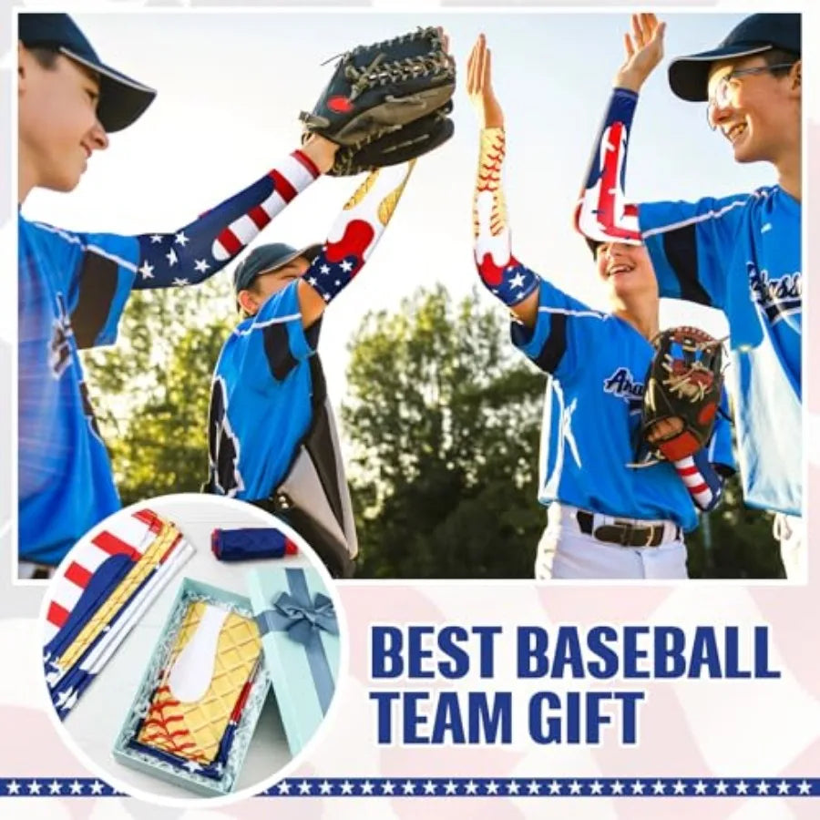 Youth Compression Baseball Arm Sleeves UV Protection Gear