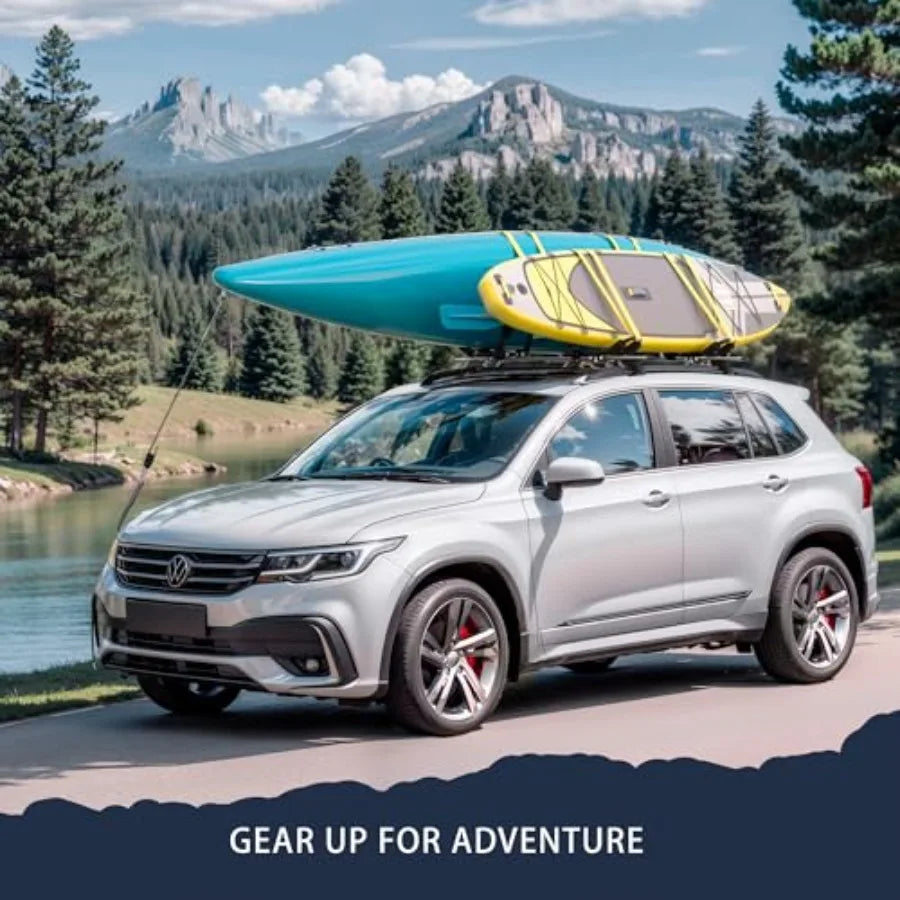 Ticify Universal Folding Kayak Roof Rack Aluminum Carrier