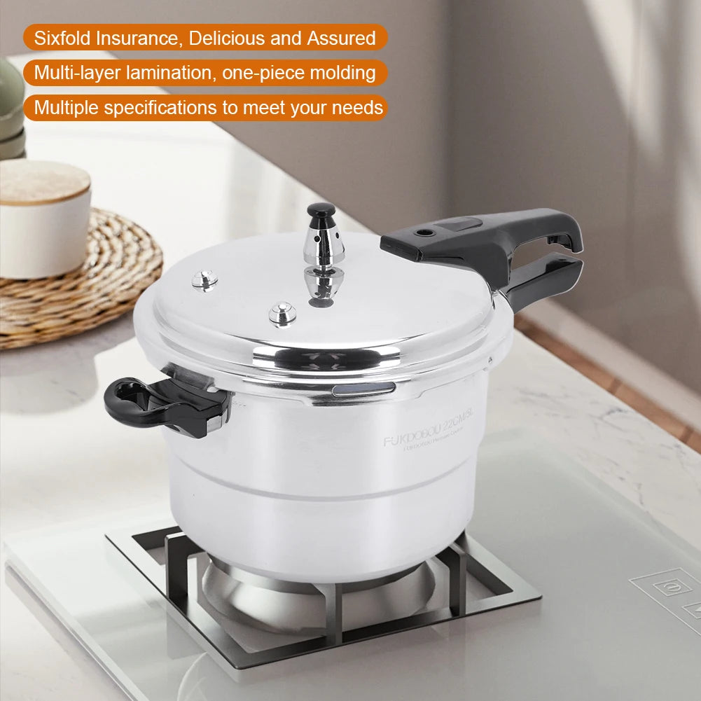 Aliilee Aluminum Alloy Pressure Cooker With Steaming Plate