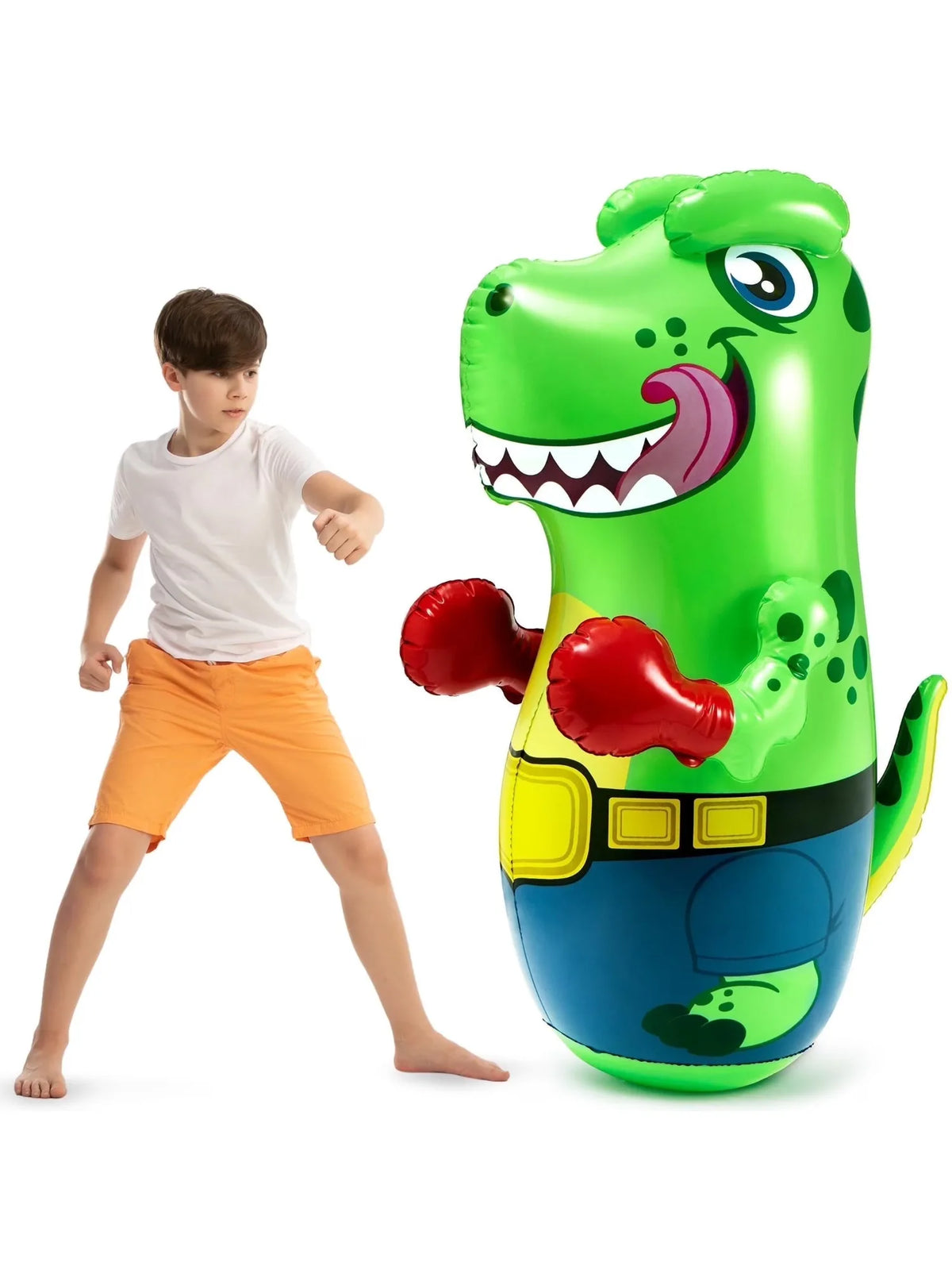 Joyfy Inflatable T Rex Dinosaur Punching Bag For Kids