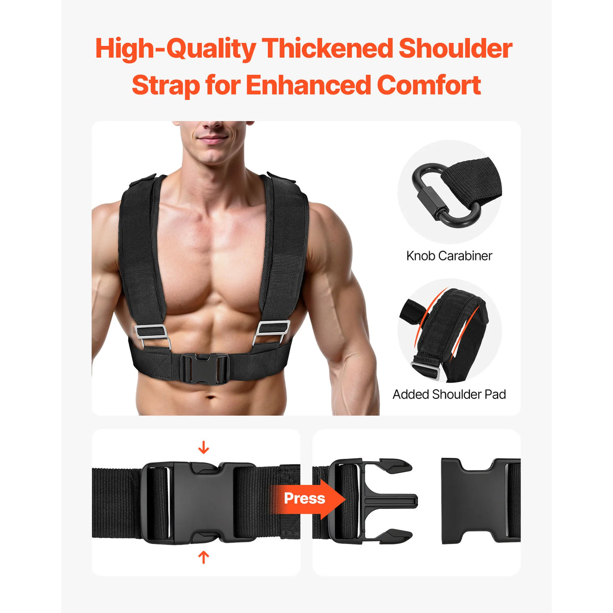 Steel Weight Sled With Handle For Fitness Training And Conditioning