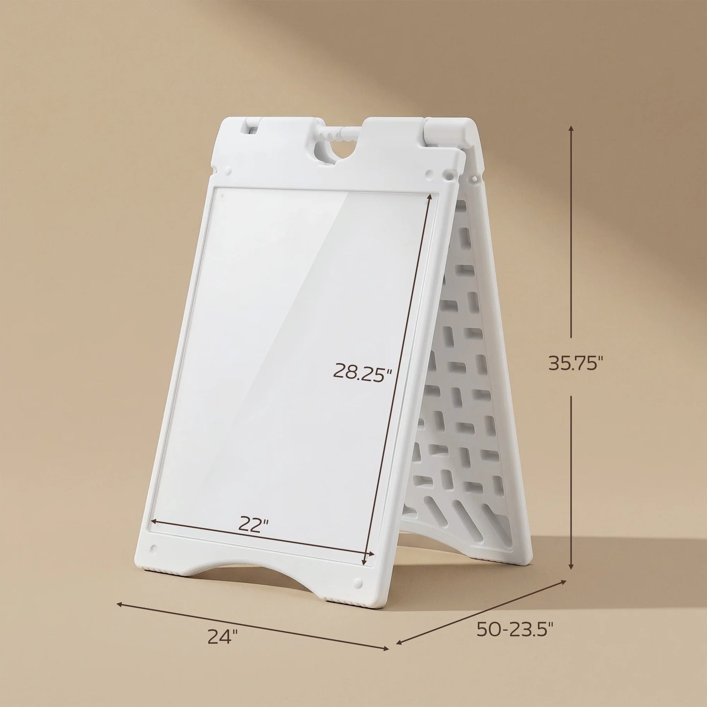 Weatherproof A Frame Sandwich Board Sign With Weighted Base