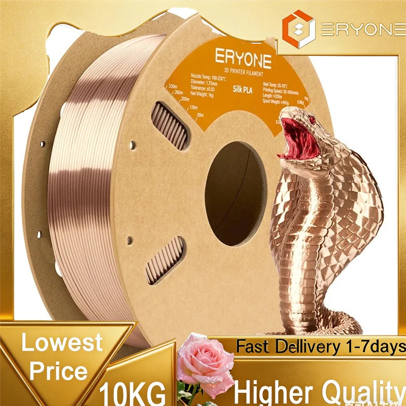 Eryone Professional Grade Silk PLA 3D Printer Filament