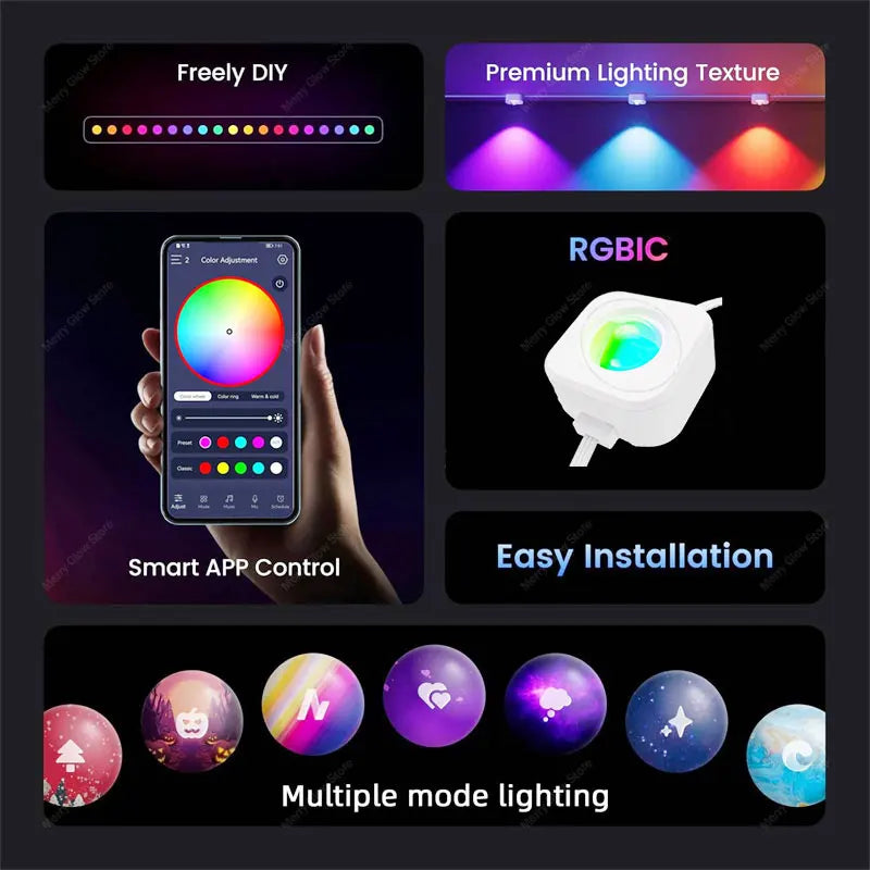 Mimrgb Smart Waterproof Outdoor String Lights Holiday Decor