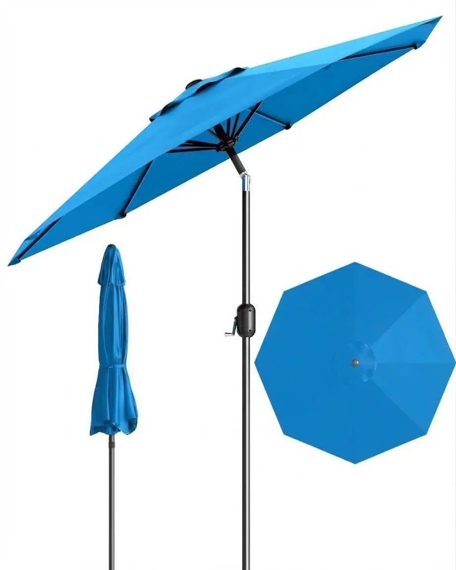 Waterproof Outdoor Patio Umbrella With Crank And Tilt Sun Shade