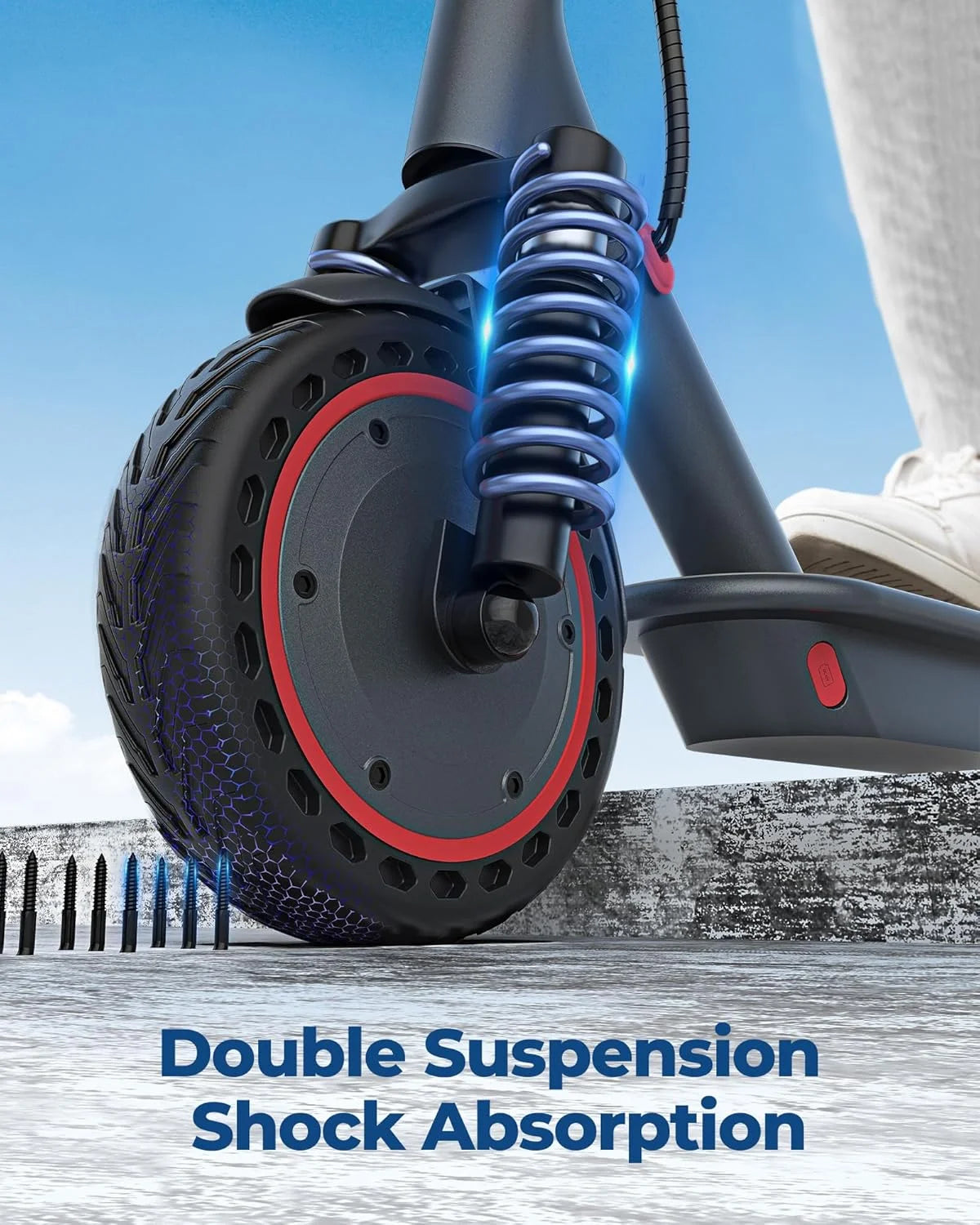 Aovopro Ap07 Electric Scooter Featuring App Control And Dual Suspension
