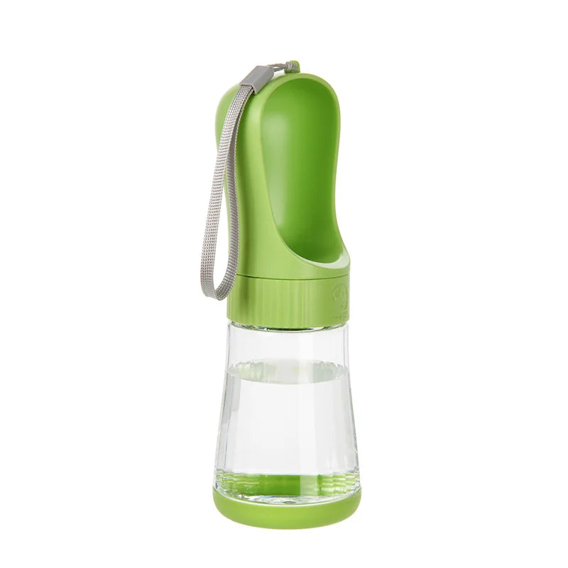 Portable Dog Water Bottle With Integrated Food Container For Pets