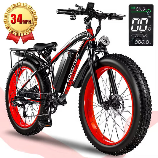 EOEOTWO Electric Bike For Adults 1000W Motor 48V Battery