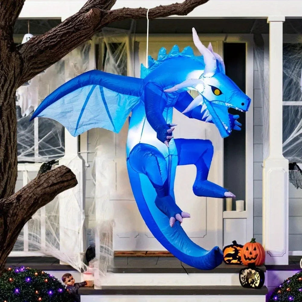 Halloween Dragon Inflatable Outdoor Lighted Yard Decoration